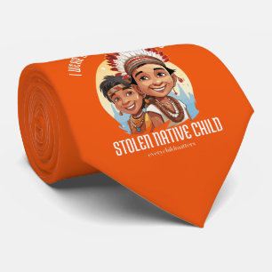 Ich trage Orange für jedes gestohlene Kind Krawatte