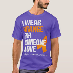 Ich trage Orange für jemanden, den ich Liebe Multi T-Shirt