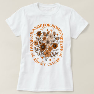 Ich trage Orange für jemanden, den ich Liebe Niere T-Shirt