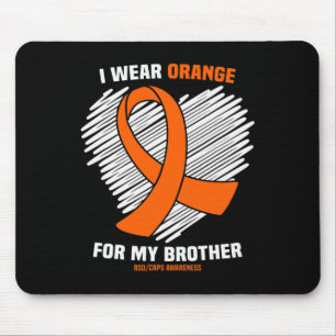 Ich trage Orange für mein Bruder Rsdcrps Bewusstse Mousepad