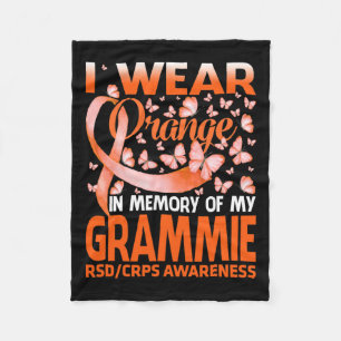 Ich trage Orange für mein Grammie Rsd Crps Bewusst Fleecedecke