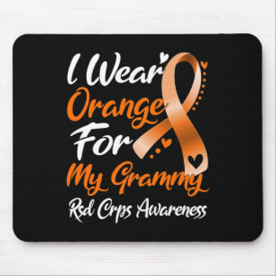 Ich trage Orange für mein Grammy Rsd Crps Bewussts Mousepad