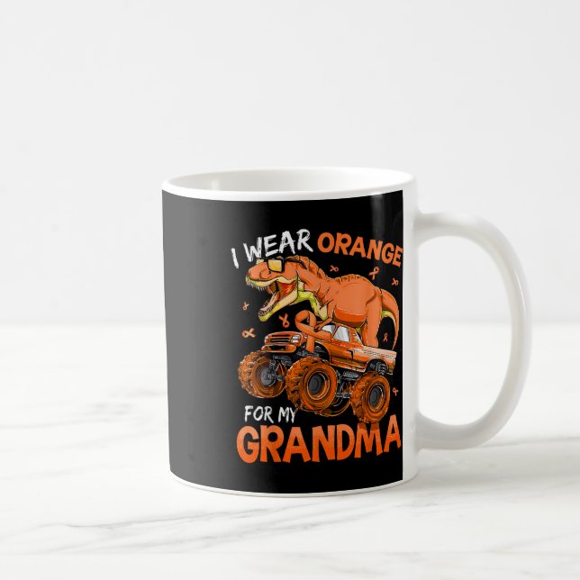 Ich trage Orange für mein Oma Multiple Sklerose Aw Kaffeetasse (Rechts)