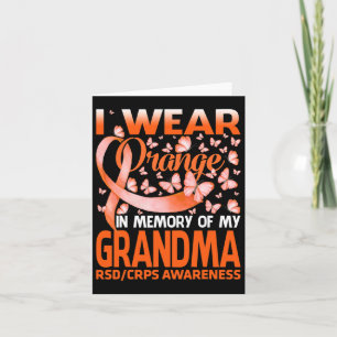 Ich trage Orange für mein Oma Rsd Crps Bewusstsein Karte