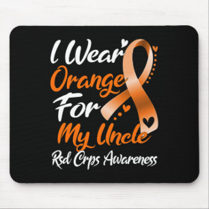 Ich trage Orange für mein Onkel Rsd Crps Bewusstse Mousepad