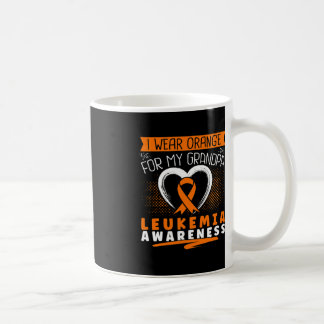 Ich trage Orange für mein Opa Leukämie Bewusstsein Kaffeetasse