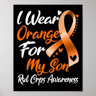 Ich trage Orange für mein Sohn Rsd Crps Bewusstsei Poster