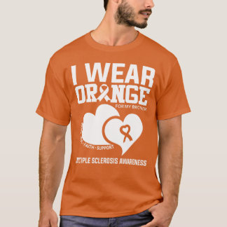 Ich trage Orange für meine BrustMultiple Sklerose T-Shirt