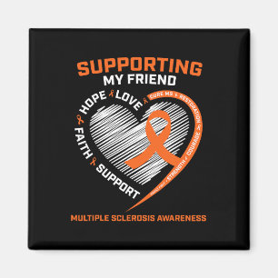 Ich trage Orange für meine Freundin Multiple Skler Magnet