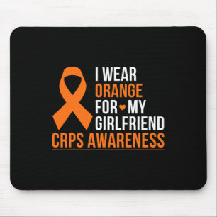 Ich trage Orange für meine Freundin Rsd Crps Bewus Mousepad