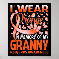 Ich trage Orange für meine Granny Rsd Crps Bewusst