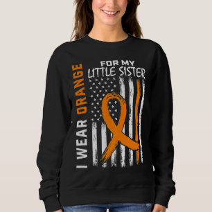 Ich trage Orange für meine kleine Schwester Leukäm Sweatshirt