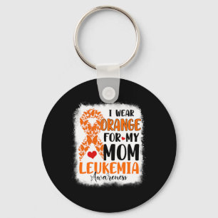 Ich trage Orange für meine Mama Leukämie Awareness Schlüsselanhänger