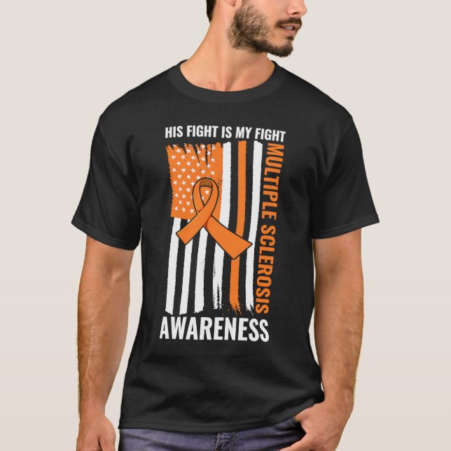 Ich trage Orange für meine Mama Multiple Sklerose  T-Shirt (Vorderseite)