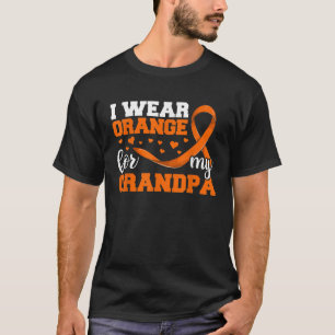 Ich trage Orange für meine Opa-Shirts Ribbon Leuke T-Shirt