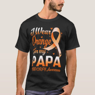 Ich trage Orange für meine Papa RSD CRPS Sensibili T-Shirt