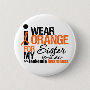 Ich trage Orange für meine Schwägerin Button