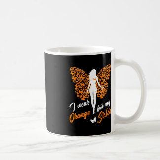 Ich trage Orange für meine Schwester MS Leukämie B Kaffeetasse