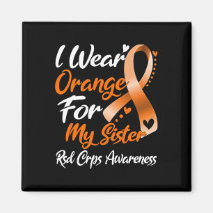 Ich trage Orange für meine Schwester Rsd Crps Bewu Magnet