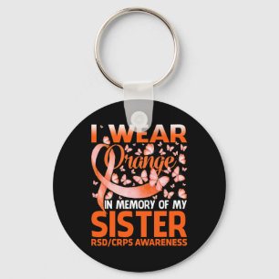 Ich trage Orange für meine Schwester Rsd Crps Bewu Schlüsselanhänger
