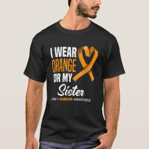 Ich trage Orange für meine Schwester Unterstützung T-Shirt