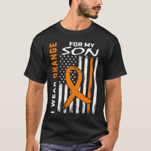 Ich trage Orange für meine Sohn Leukämie Awareness T-Shirt