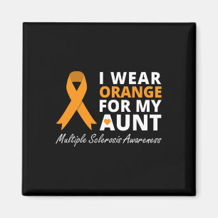 Ich trage Orange für meine Tante Frau Awareness Ri Magnet