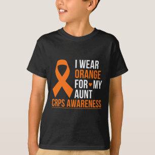 Ich trage Orange für meine Tante Rsd Crps Aufkläru T-Shirt