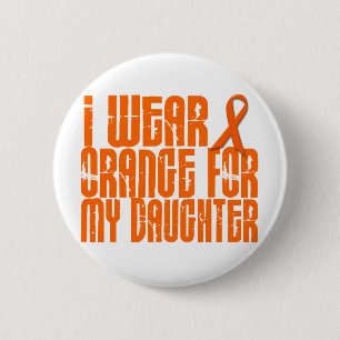 Ich trage Orange für meine Tochter 16 Button