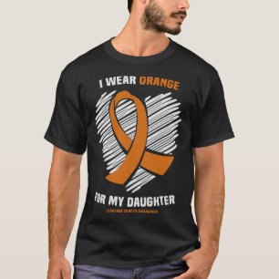 Ich trage Orange für meine Tochter Leukämie Krebs  T-Shirt