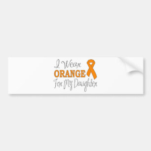 Ich trage Orange für meine Tochter (orange Band) Autoaufkleber