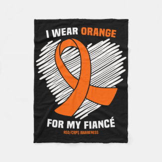 Ich trage Orange für meine Verlobte Rsdcrps Bewuss Fleecedecke
