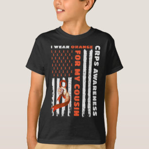 Ich trage Orange für meinen Cousin Crps Bewusstsei T-Shirt