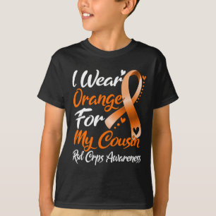 Ich trage Orange für meinen Cousin Rsd Crps Bewuss T-Shirt