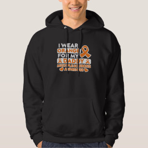 Ich trage Orange für meinen Daddy MS Multiple Skle Hoodie