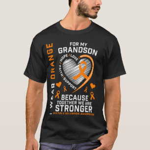 Ich trage Orange für meinen Enkel Multiple Skleros T-Shirt
