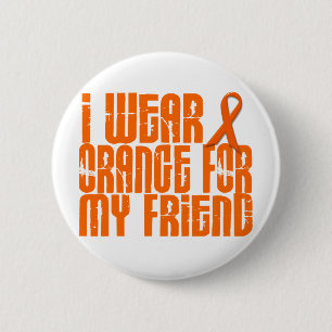 Ich trage Orange für meinen Freund 16 Button