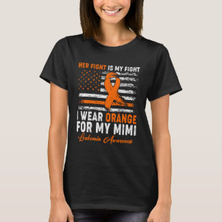Ich trage Orange für meinen Mimi Leukämie-Bewussts T-Shirt