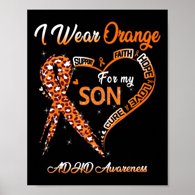 Ich trage Orange für meinen Sohn, der das Bewussts Poster (Vorne)