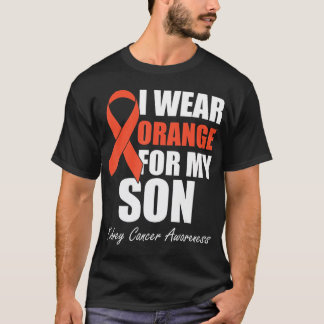 Ich trage Orange für meinen Sohn Nierenkrebs T-Shirt