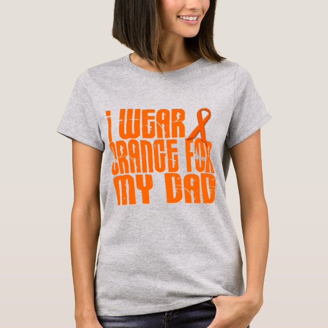 Ich trage Orange für meinen Vater 16 T-Shirt (Vorderseite)