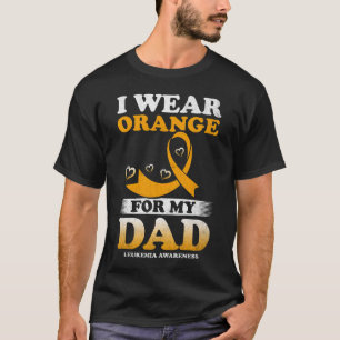 Ich trage Orange für meinen Vater Leukämie Bewusst T-Shirt