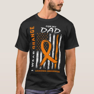 Ich trage Orange für meinen Vater Leukämie-Bewusst T-Shirt
