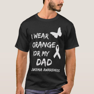 Ich trage Orange für meinen Vater Leukämie-Butter T-Shirt