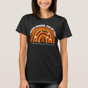 Ich trage Orange für meinen Vater MS Multiple Skle T-Shirt
