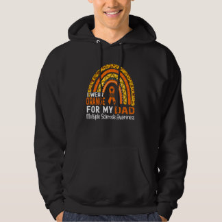 Ich trage Orange für meinen Vater Multiple Skleros Hoodie