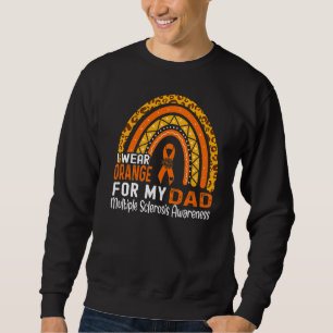 Ich trage Orange für meinen Vater Multiple Skleros Sweatshirt