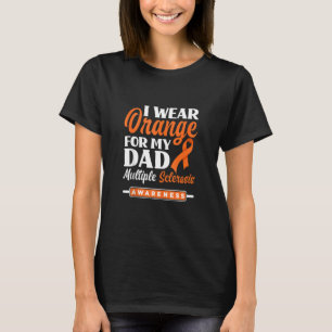 Ich trage Orange für meinen Vater Multiple Skleros T-Shirt