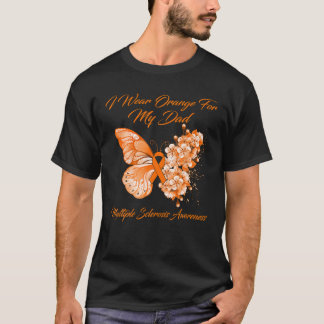 Ich trage Orange für meinen Vater Multiple Skleros T-Shirt