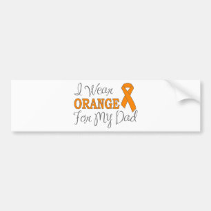 Ich trage Orange für meinen Vater (orange Band) Autoaufkleber